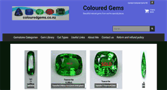 Desktop Screenshot of colouredgems.co.nz