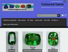 Tablet Screenshot of colouredgems.co.nz